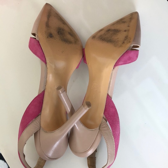 BCBGMAXAZRIA Clare Pointed Toe Leather Heels sz 9 - Picture 5 of 6
